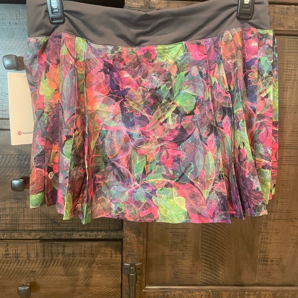 lululemon athletica Colorful Floral Mini Skirt